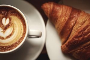 Italian breakfast-cappuccino-brioches