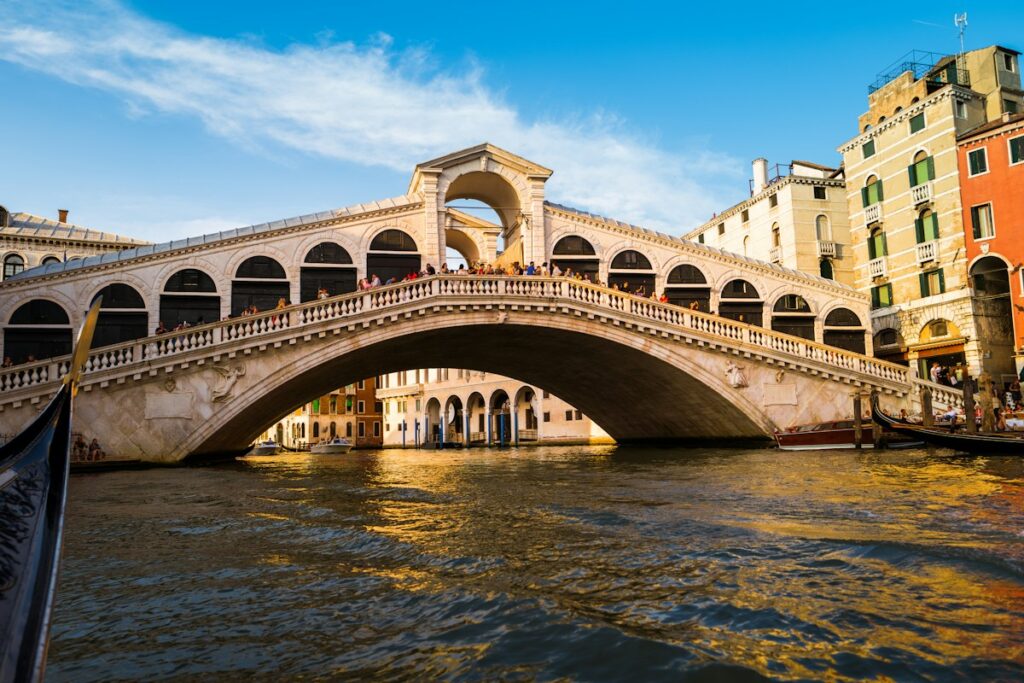 The Rialto Bridge over the Grand Canal, a stop on day one of 2 days in Venice