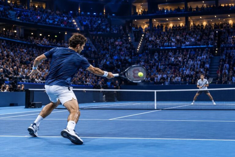 Nitto ATP Finals 2026 tennis match at Inalpi Arena in Turin