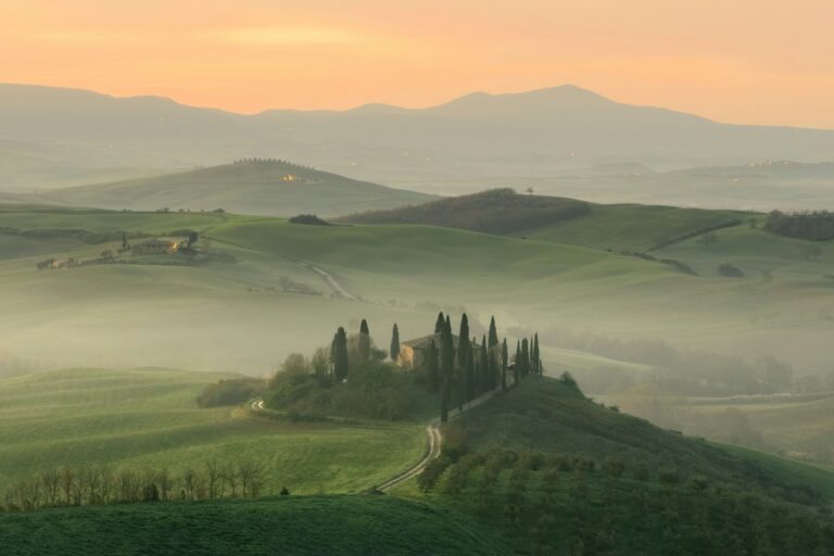 Rolling hills of Tuscany, one of the best places to visit in Italy