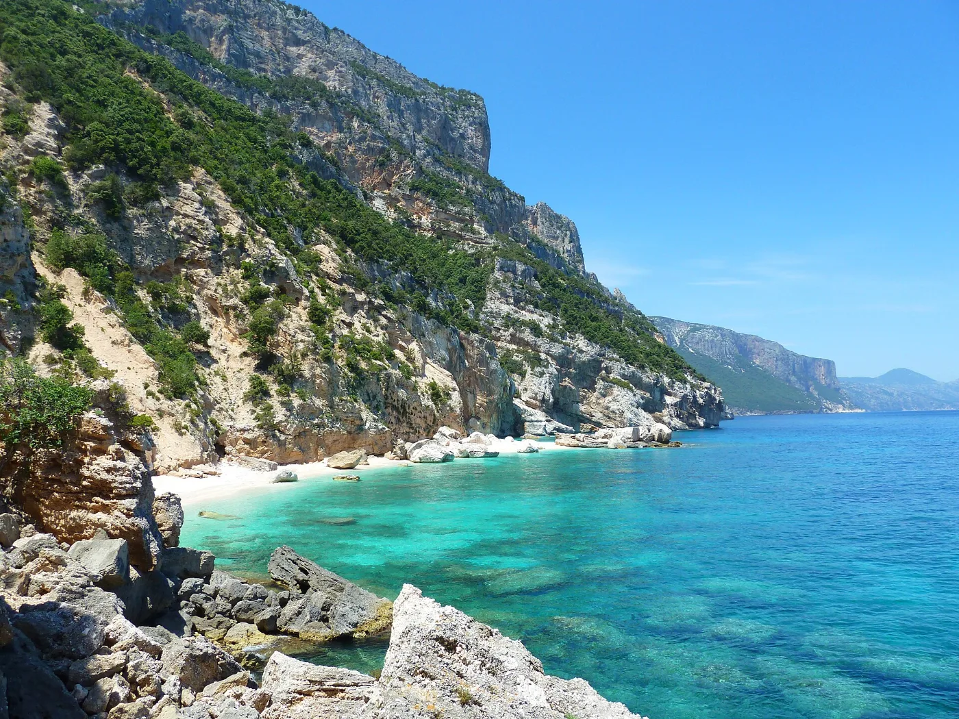 Cala Mariolu white pebble beach, Baunei, Sardinia