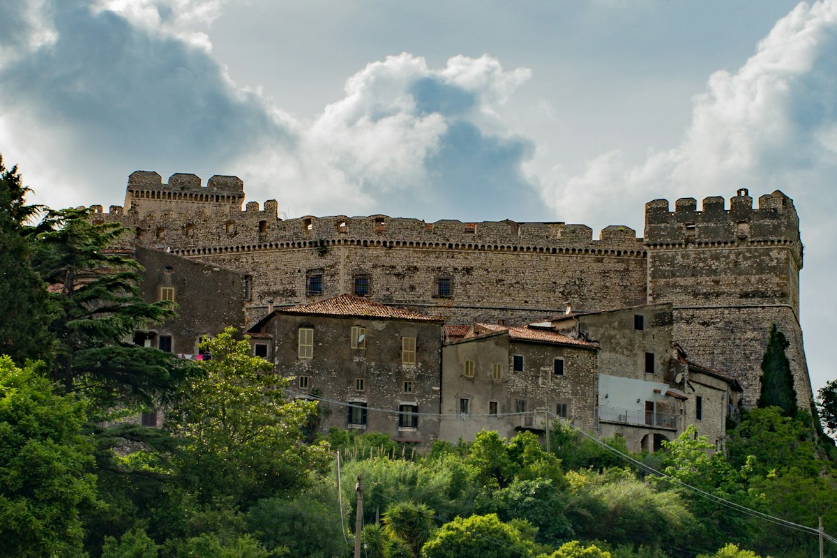 The Caetani Castle of Sermoneta, one of the castles in Lazio