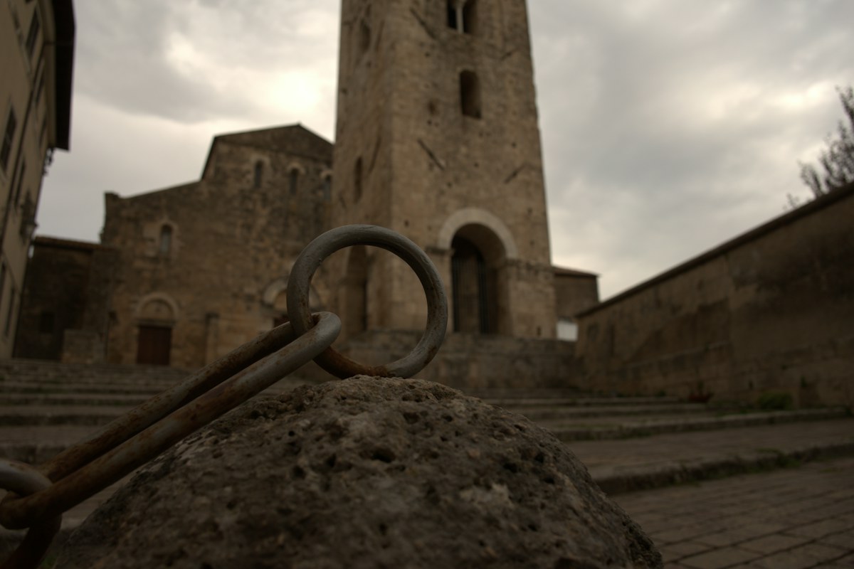 Ciociaria Italy: medieval stone building in Anagni