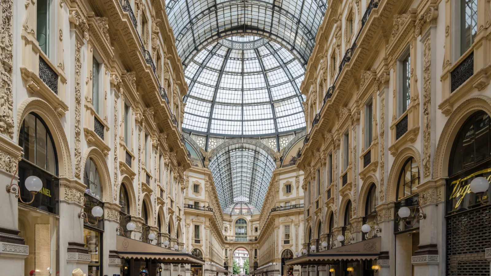Galleria Vittorio Emanuele II shopping arcade in Milan