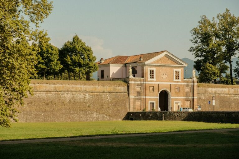 The Renaissance walls of Lucca, home of Lucca Comics and Games, the big Halloween week event in Italy