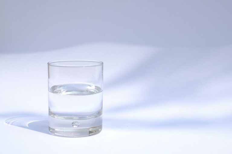 A glass of Italian mineral water on a table