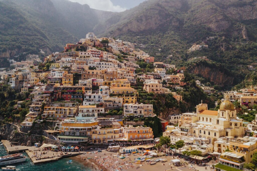 Positano on the Amalfi Coast, a popular stop for Italy in spring
