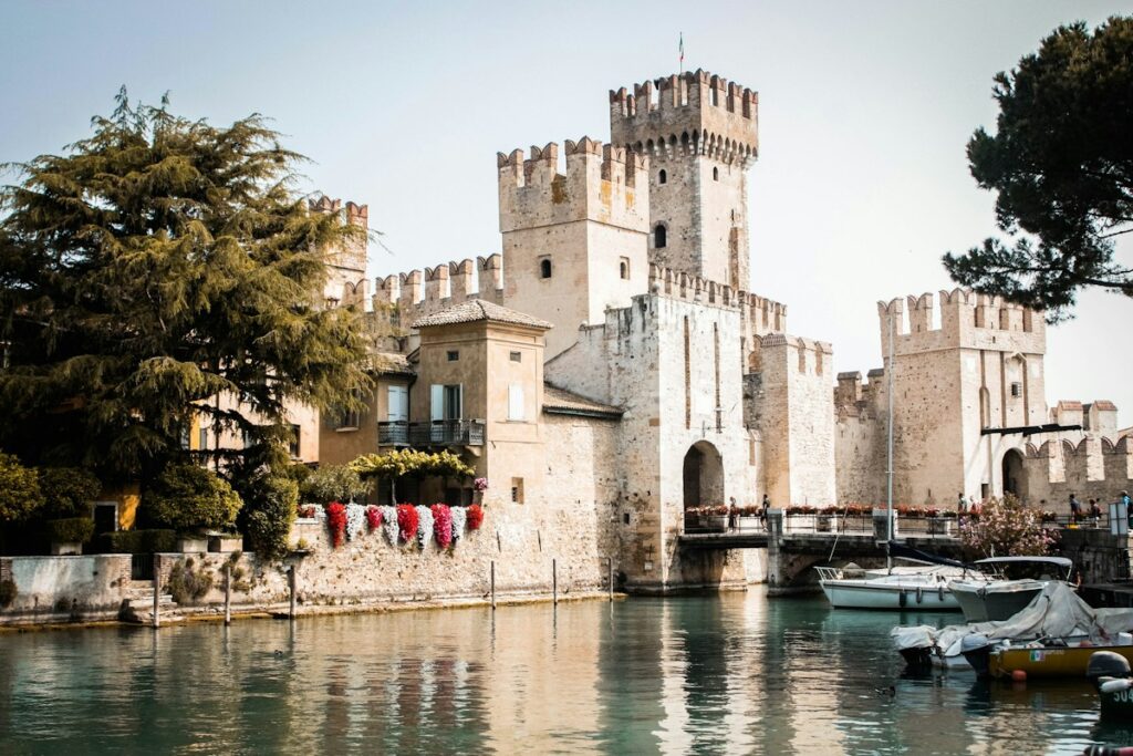 The Scaliger Castle in Sirmione, day one of a Lake Garda itinerary