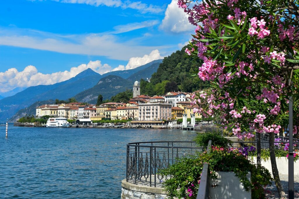 A lakeside building on Lake Como, among the best-known lakes and islands in Italy