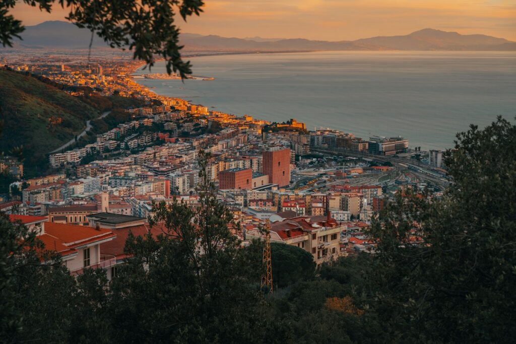 Luci d'Artista Salerno: the city of Salerno on its bay