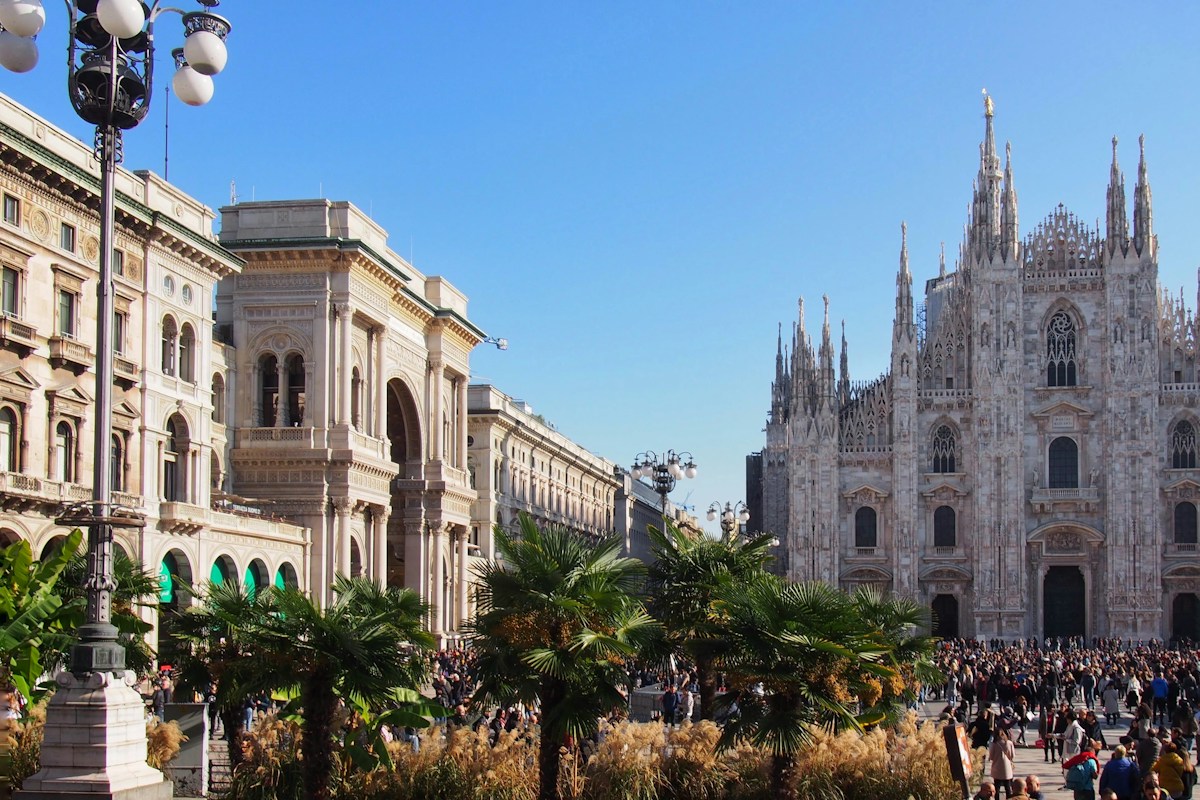 Milan Cathedral and its square, the end point of the trip from Malpensa to Milan