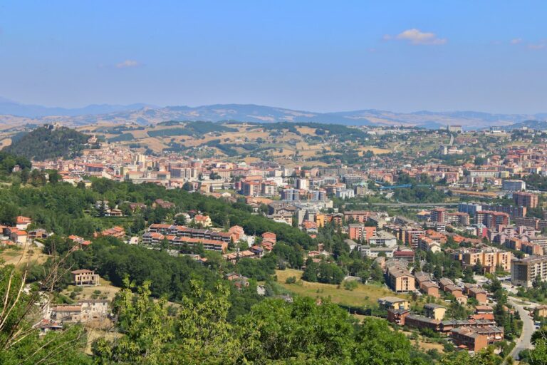 Molise travel guide: view of Campobasso from Ferrazzano