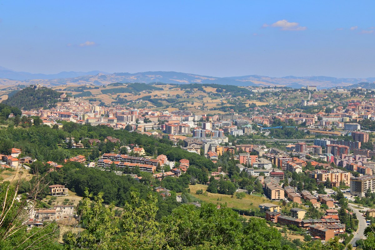 Molise travel guide: view of Campobasso from Ferrazzano
