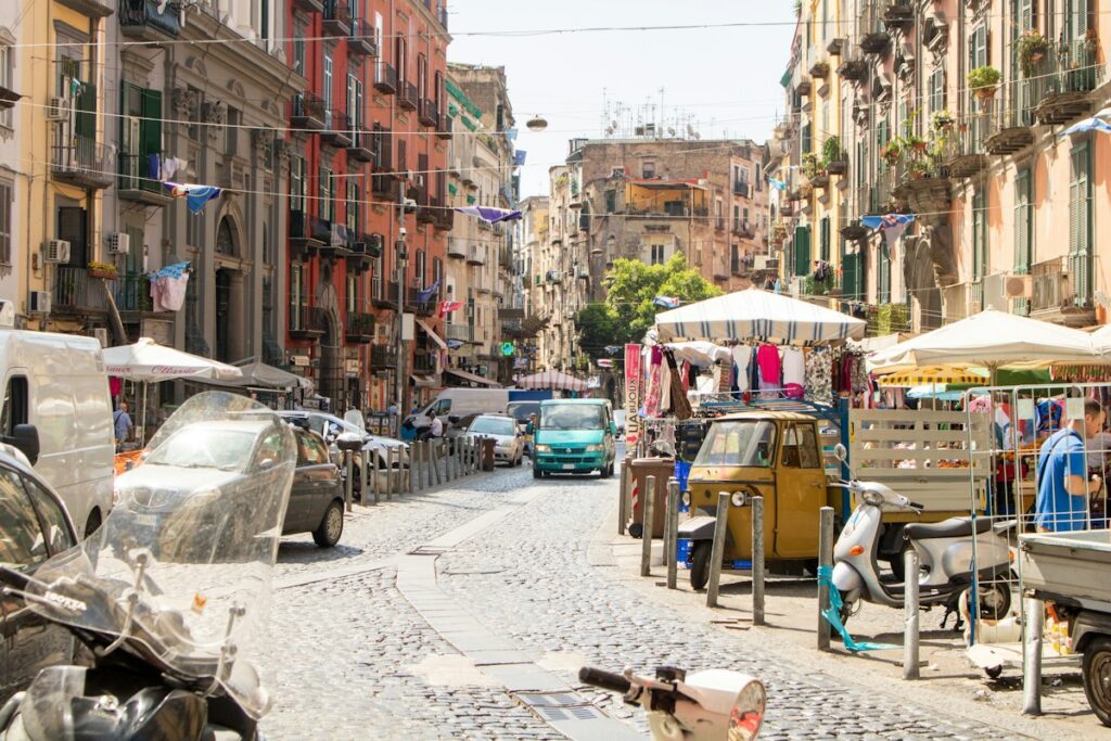 A city street in Naples, part of a day-by-day Naples itinerary