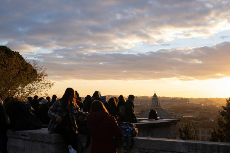 Sunset over Rome, the backdrop of The Great Beauty filming locations