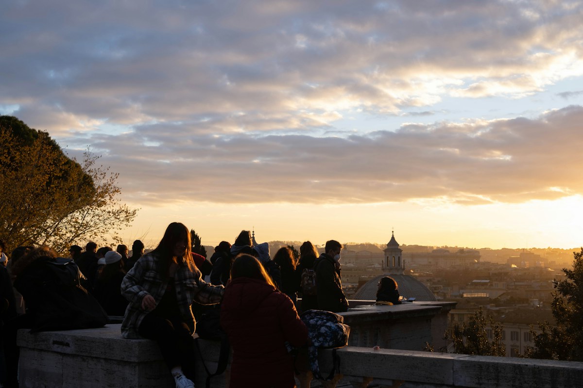 Sunset over Rome, the backdrop of The Great Beauty filming locations