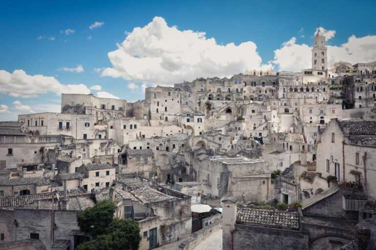 Things to do in Matera: view over the Sassi old town
