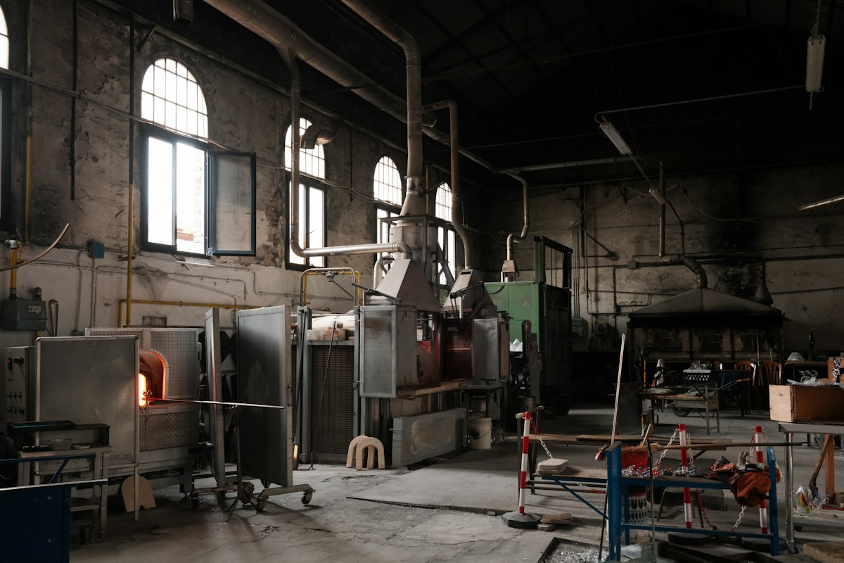 Things to do in Murano: inside a glassmaking furnace on the island